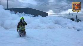 Bad memory foam: Worker trapped by GIANT WAVES of flame retardant in  Spain (VIDEOS, PHOTOS)