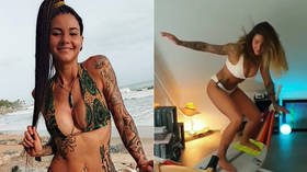 Poolside punching & kung fu kicks - Meet pro footballer & part-time fighter Danielle Schulmann (PHOTOS)