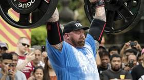Man mountain: Game of Thrones star Hafthor Bjornsson SMASHES world deadlift record, calls out rival Eddie Hall for fight (VIDEO)
