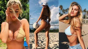 ‘They said my photos were inappropriate’: US ex-volleyball player turned model Kayla Simmons on clashes over half-naked snaps