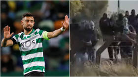 Going down: JAIL for violent mob who made Man United ace Bruno Fernandes fear for life at Cristiano Ronaldo's first club (VIDEO)