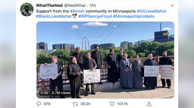 WATCH traditionalist AMISH people protest in Minneapolis... peacefully, of course