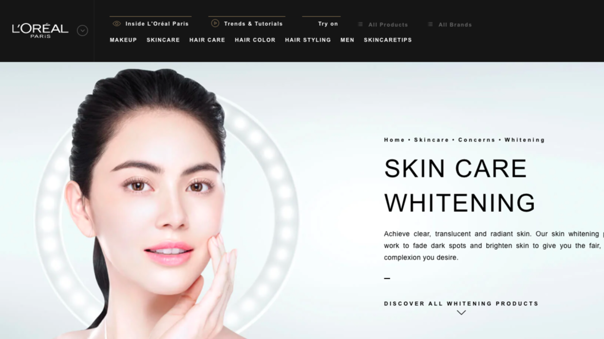 Whitewash L Oreal to drop fair and light from skin lightening