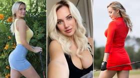 ‘I’m so upset’: Paige Spiranac stunned by racism accusations as golf babe cops cancel culture for admiring Masters champ Matsuyama