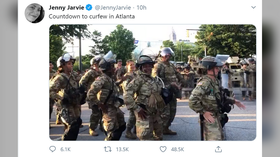 National Guard dance the ‘Macarena’ before enforcing Atlanta curfew. Twitter users argue it’s a way of normalizing militarization