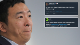 Shake Shack ‘NYPD poisoning’ bites ex-POTUS candidate Yang due to poorly timed Twitter thread