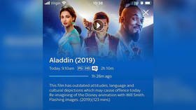 ‘Outdated attitudes’ in a 2019 movie? UK’s Sky Cinema blasted for adding ‘trigger warning’ to remake of Aladdin