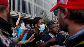 ‘I’ll beat your ass!’ BLM activists threaten Trump supporters in Tulsa as police fire pepper balls at protesters (VIDEOS)