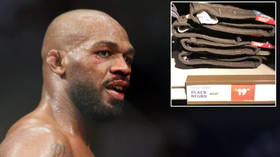 UFC kingpin Jones MOCKED by fans after he accuses Hollister of 'bullsh*t' racism for using Spanish word for 'black' on jeans label