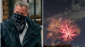 ‘If we can't sleep, you won't sleep’: New Yorkers hold noisy protest against illegal fireworks outside Mayor de Blasio's home