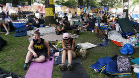 Occupy meets BLM: Protesters camp outside New York’s City Hall, demanding $1bn cut from NYPD budget