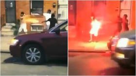 WATCH mob unleash brutal fireworks attack on man in Baltimore