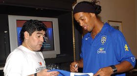 Maradona 'wants to sign' Ronaldinho for Argentine club once jailbird ex-footballer is released from house arrest