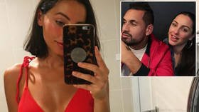 Flirty love: Nick Kyrigos says he has moved on from Russian tennis player Anna Kalinskaya but admits his mind is a 'f*cked place'