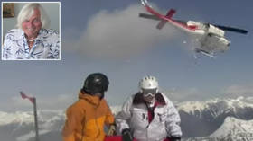 'You're in a different world': 95-year-old daredevil sets new HELI-SKIING world record by conquering Canadian mountain (VIDEO)