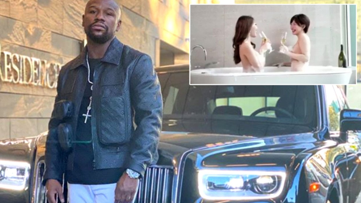 Rolls-Royces, luxury watches, champagne popping and NAKED models kissing in a tub Floyd Mayweather reveals plans for Japan (VIDEO) — RT Sport News