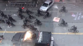 WATCH police on BIKES arrive to shut down Seattle’s CHAZ