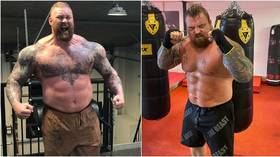 'If he was on fire, I wouldn't p*ss on him': Hall reignites strongman rivalry with Game of Thrones giant Thor ahead of boxing bout