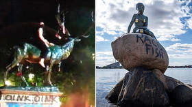 Now ‘anti-racist protesters’ are desecrating statues of elk and mermaids, can we please just call them vandals?