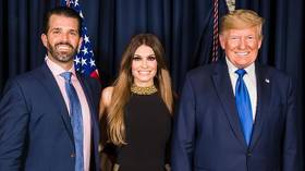 Donald Trump Jr’s girlfriend Kimberly Guilfoyle tests positive for Covid-19 after flying for president’s Mt Rushmore event