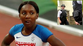 'They acted like we're FBI Top 10': Sprint star pair who were FORCIBLY hauled from car with baby call UK cops 'DISGUSTING' (VIDEO)
