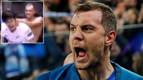 Team bonding: Russia captain Dzyuba celebrates winning Russian Premier League by simulating SEX with Zenit strike partner (VIDEO)