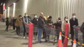 This again? New coronavirus lockdown triggers second wave of panic buying in Australia (VIDEOS)