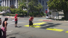 California couple charged with HATE CRIME for painting over city-approved BLM mural