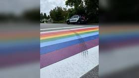 Motorist speeds over rainbow crosswalk in Vancouver, police call it a 'hate gesture'