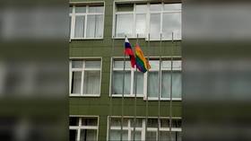 St. Petersburg headteacher calls cops after two students fly LGBT rainbow flag alongside Russian tricolor
