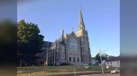 Connecticut Catholic church defaced with SATANIC & ANARCHIST symbols, as spate of vandalism attacks targets Christian sites