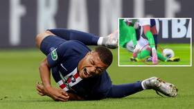 'It went crack': PSG ace Mbappe facing Champions League fitness battle as he leaves pitch in tears after HORROR tackle (VIDEO)