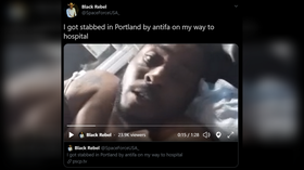 Black Trump supporter allegedly STABBED by ‘Antifa dude’ during Portland protest (VIDEO)