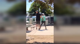 Couple MACED at California dog park for not wearing face masks while having lunch (VIDEO)