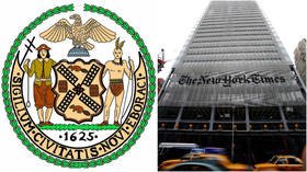 ‘Plumbing the depths of ignorance’: New York Times mocked mercilessly after implying object on NY city seal is a NOOSE (it isn’t)