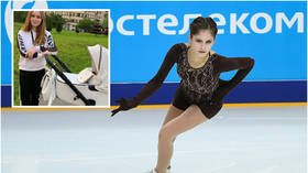 'Summer births are beautiful': Olympic figure skate champ Lipnitskaya shows off 1st pictures enjoying outing with newborn