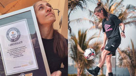 Here comes the hotstepper: Female Emirati football player breaks Guinness World Record for most 'hotstepper' tricks (VIDEO)