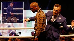 'Big sweaty wet clatter': Ex-UFC champ McGregor recalls moment he mocked Mayweather by touching boxing great's HEAD before fight