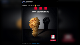 KFC gets deep-fried after posting ‘black power’ chicken drumstick to commemorate Trinidad’s Emancipation Day