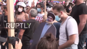 You will hang! Lebanese protesters ‘execute’ cardboard cutouts of PM, President & Hezbollah’s Nasrallah (VIDEO)