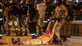 Belarus: Images of troops in camouflage uniform confronting protesters emerge amid brutal arrests