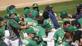 'Broke every COVID rule in the book': Baseball's safety protocols under the microscope again after bench-clearing brawl (VIDEO)