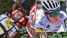 'OH NO!' Leading cyclist 'alive and conscious' despite HORROR plunge into RAVINE during Giro di Lombardia (VIDEO)