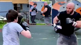 'We move until I say STOP': MMA star Magomed Ismailov accepts challenge from SCHOOLBOY in playful 20-minute street spar (VIDEO)