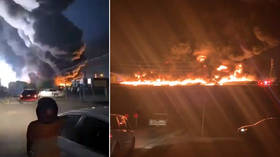 WATCH: Huge blaze at Texas plastic facility following major explosion