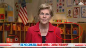 Racism cured? Elizabeth Warren displays alphabet toys spelling BLM in background during DNC speech, gets ridiculed