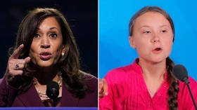 Kamala Harris, ‘pranked’ by Russian comedians posing as Greta Thunberg, ‘accepts’ hoax kompromat on Trump