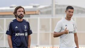 Ronaldo trains under Pirlo for first time as new Juventus boss already wields axe for one big name