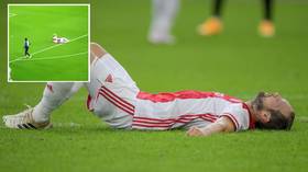 'Horrible to watch': Ajax star Daley Blind COLLAPSES on pitch after heart defibrillator implant goes off (WATCH)
