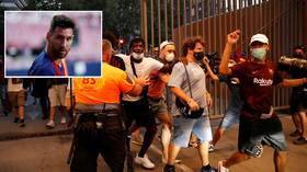 WATCH: Enraged Barcelona fans storm Nou Camp grounds 'in search of club president Bartomeu' as Messi backlash grows